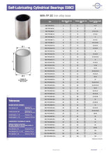 Load image into gallery, Self-Lubricating Cylindrical Bearings (SBC) FP20 METAFRAM 
